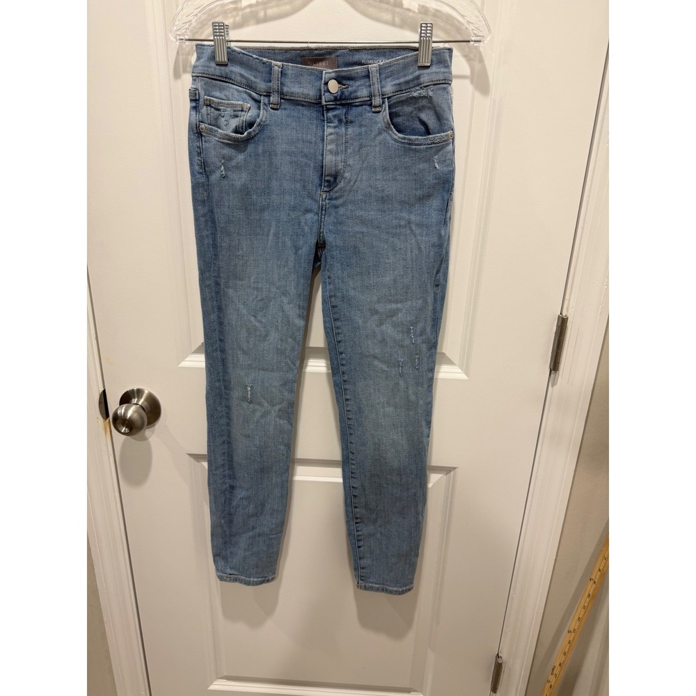 DL1961 Womens Florence Skinny Instasculpt Crop Blue Jeans 29